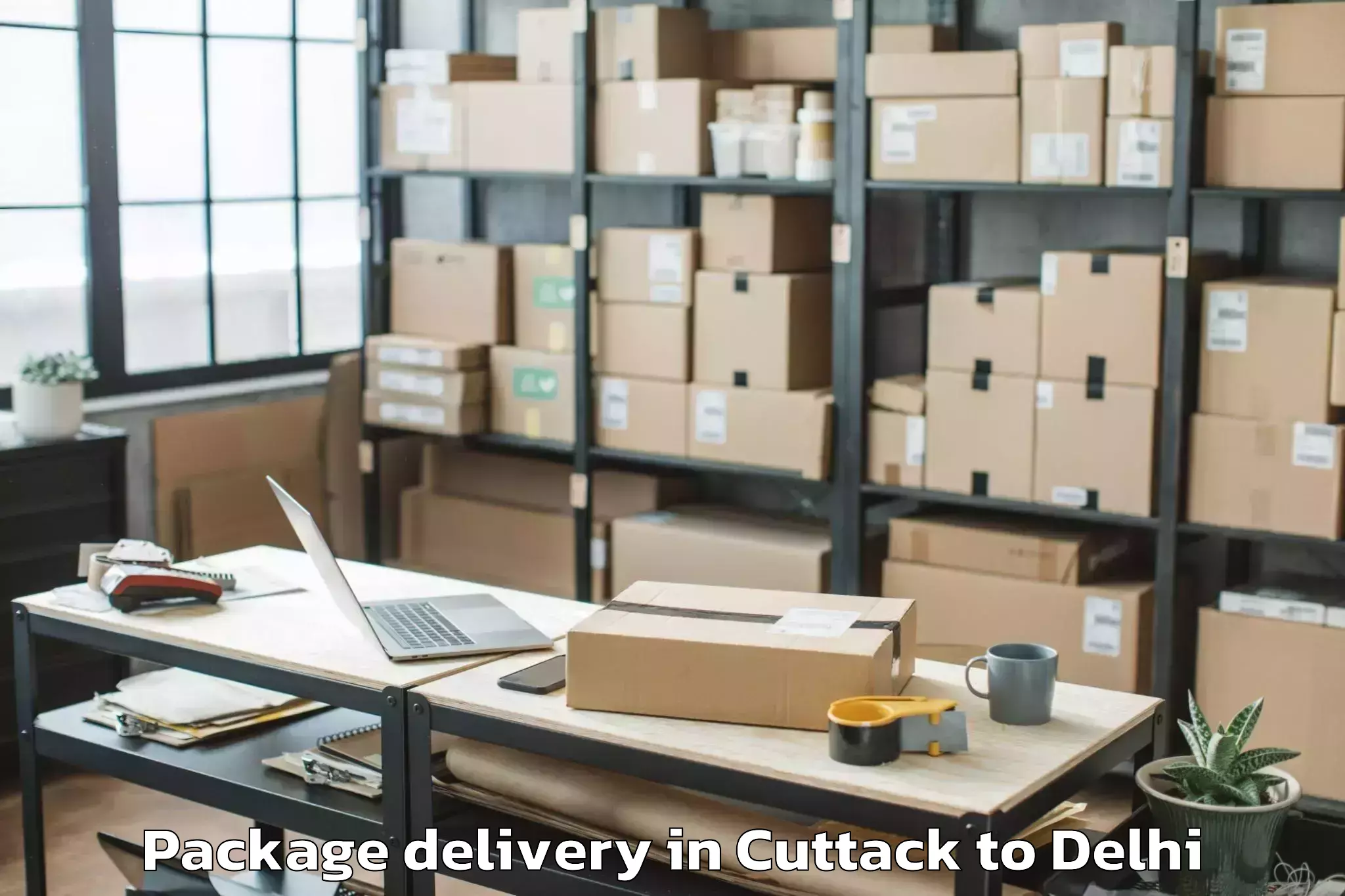 Book Cuttack to South Asian University New Del Package Delivery Online